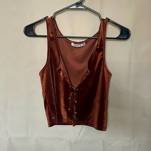 Brown tank top top